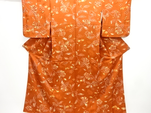 JAPANESE KIMONO / KOMON / FLORAL PLANTS